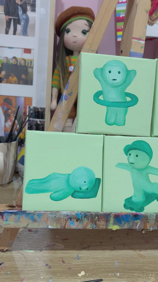 Smiski Blind Box Painting